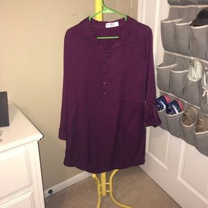 Button up collared dress